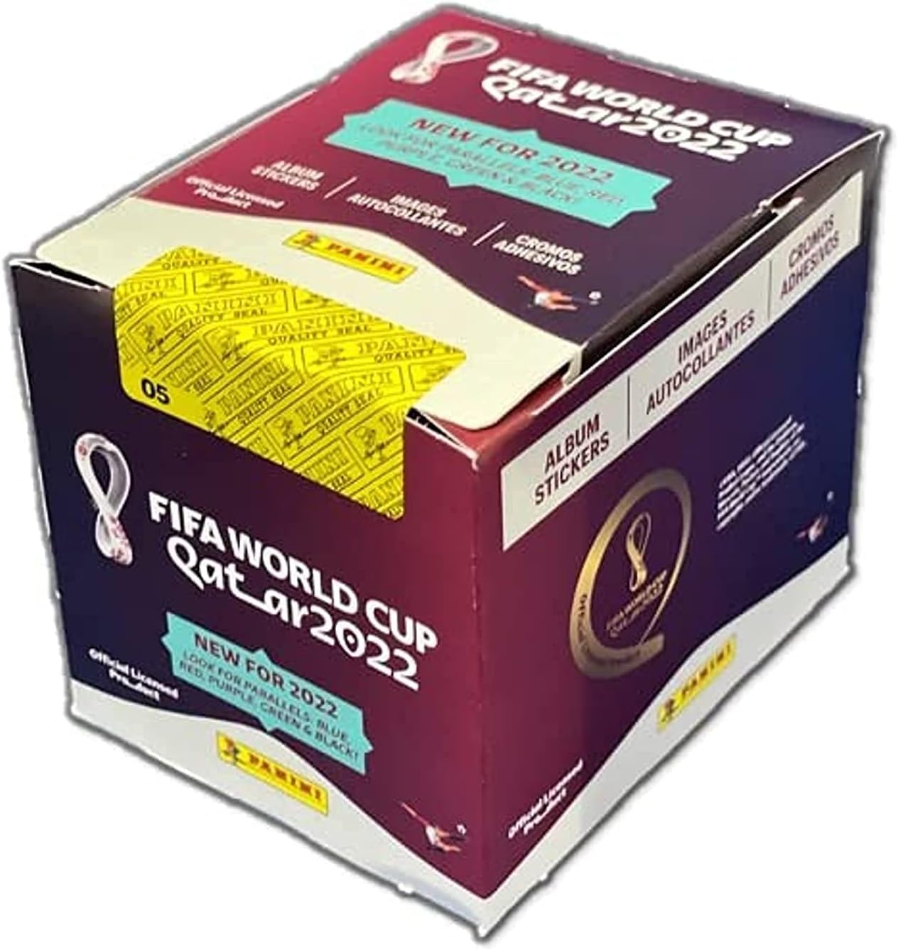 Panini FIFA World Cup Qatar 2022 Sticker Box (50 packs x 5 stickers)