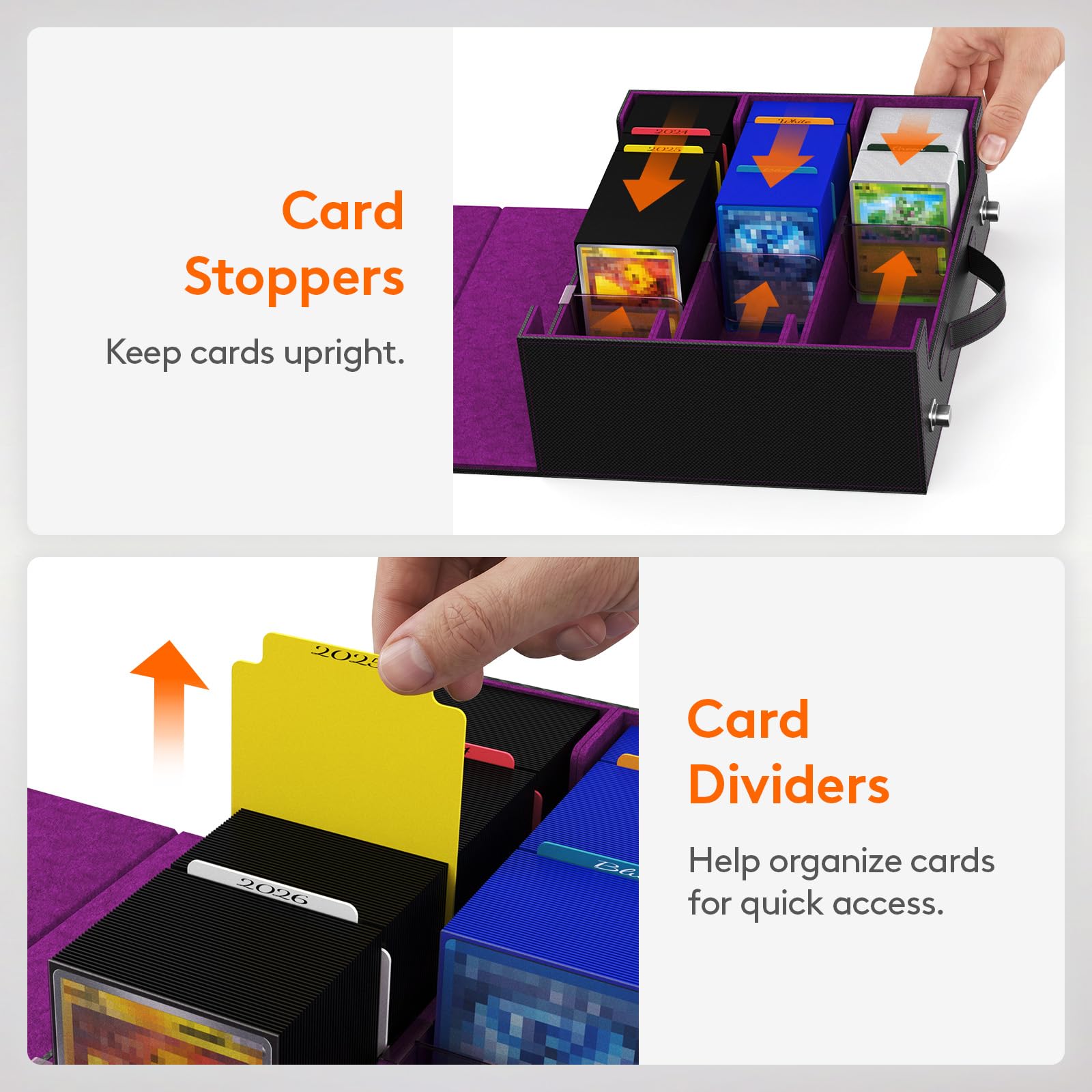Trading Card Storage Box (1800 Sleeved Cards Capacity)