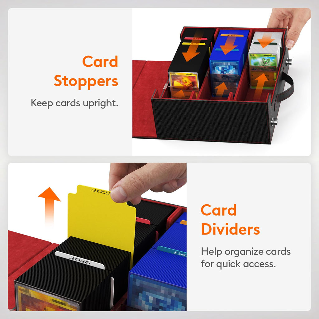 Trading Card Storage Box (1800 Sleeved Cards Capacity)