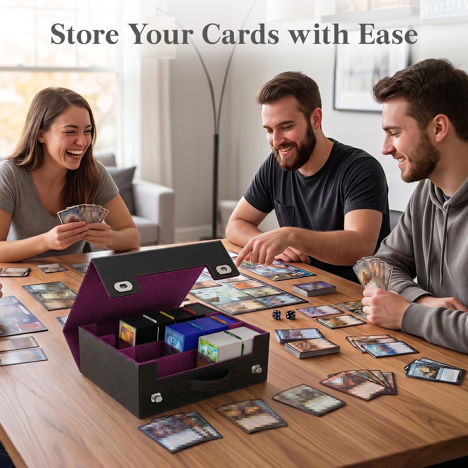 Trading Card Storage Box (1800 Sleeved Cards Capacity)