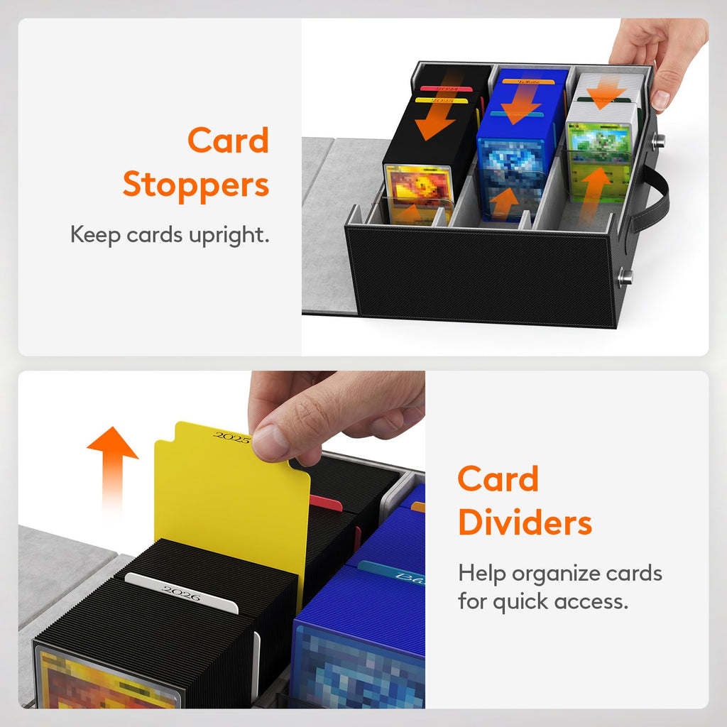 Trading Card Storage Box (1800 Sleeved Cards Capacity)