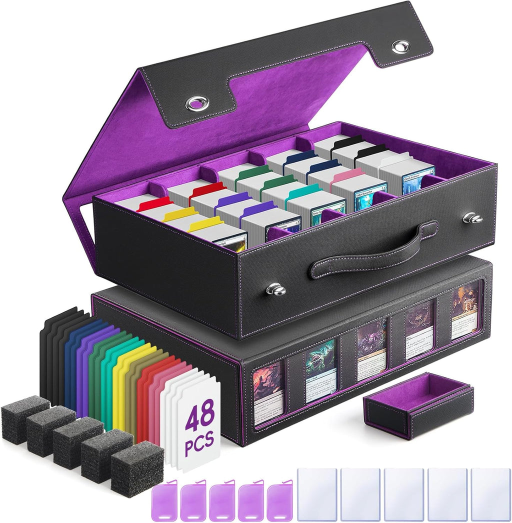 Trading Card Storage Box , (3900+ Cards Capacity)